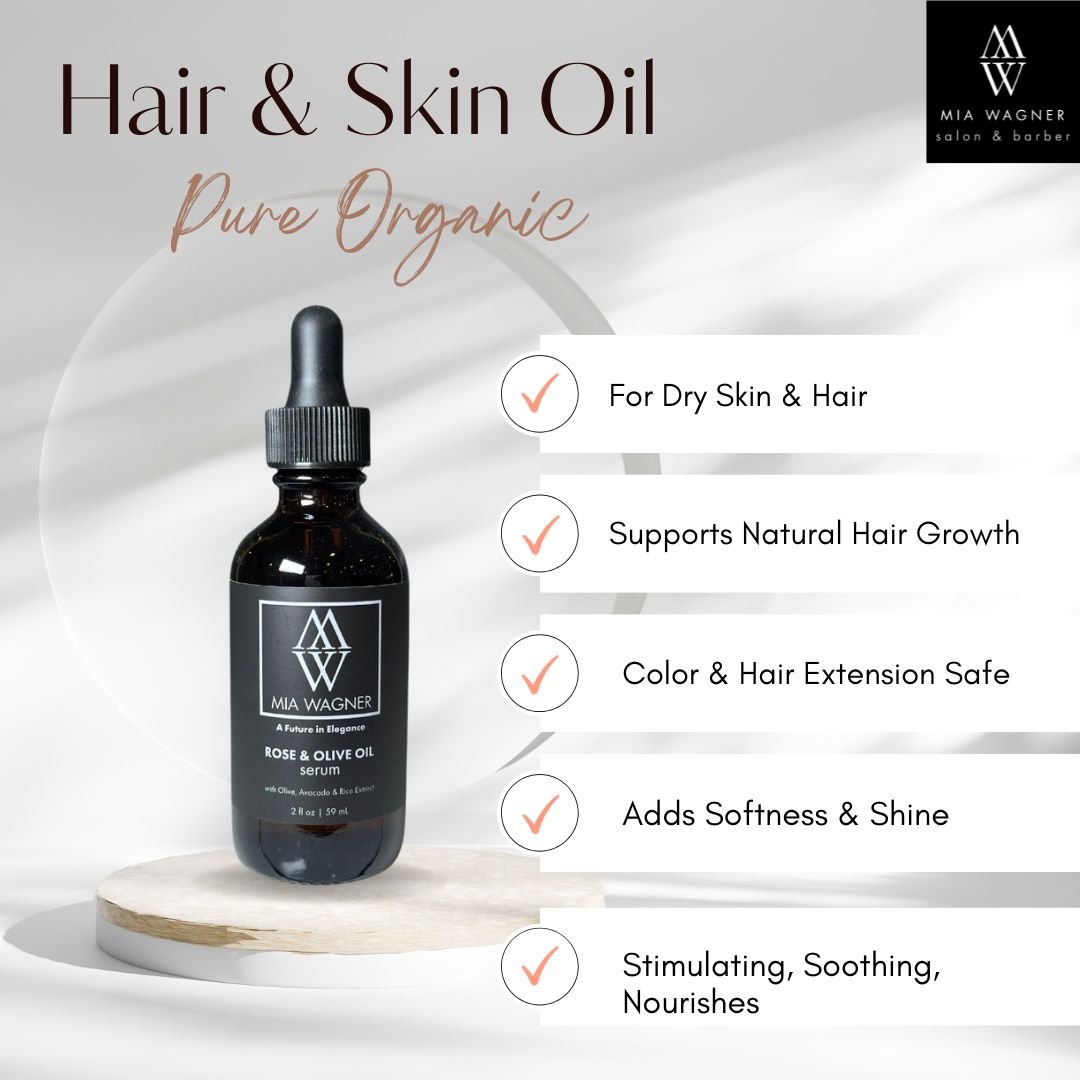 Mia Wagner Rose & Olive Natural Hair Growth Oil - Mia Wagner Salon
