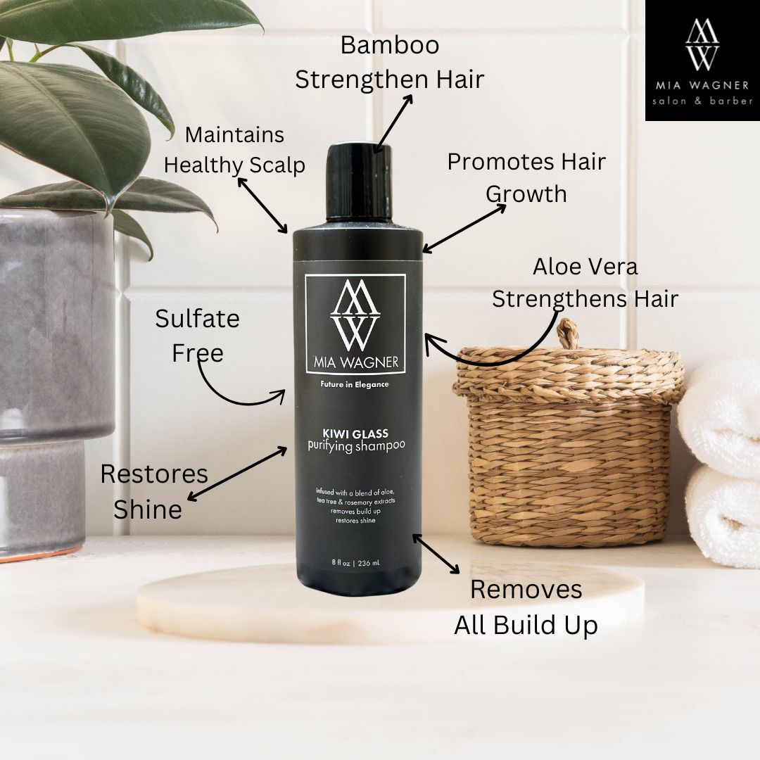 New & Improved Formula Kiwi Glass Purifying Shampoo - Mia Wagner Salon