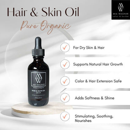 Mia Wagner Rose & Olive Natural Hair Growth Oil - Mia Wagner Salon